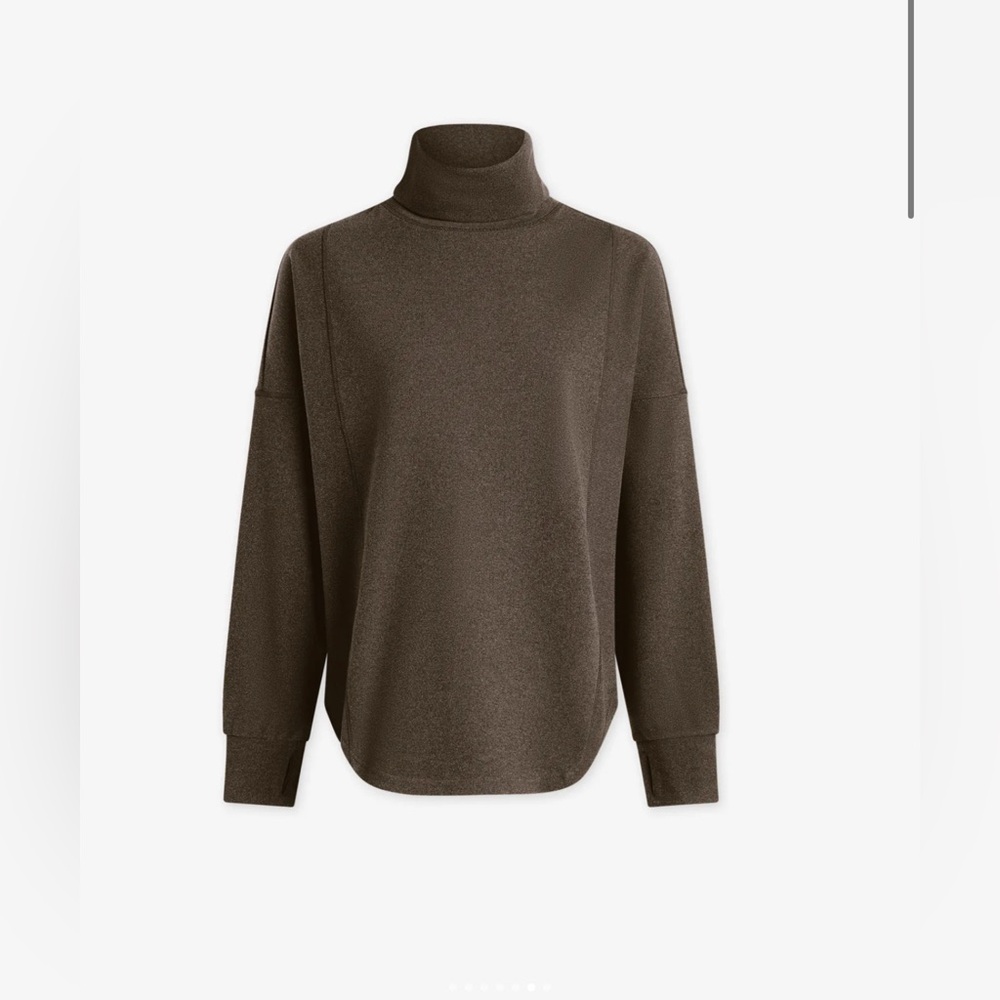 Varley Rainer Roll Neck Midlayer | Red Brick Marl | Size Small | NWT - Picture 5 of 8